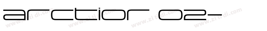 arctior 02字体转换